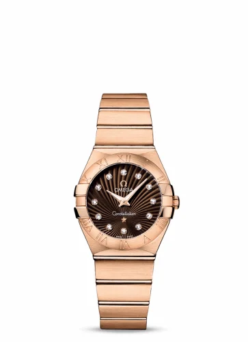 Omega Constellation Quartz 27 Brushed Red Gold / Brown Supernova 123.50.27.60.63.001 (12350276063001)